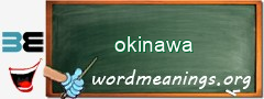 WordMeaning blackboard for okinawa